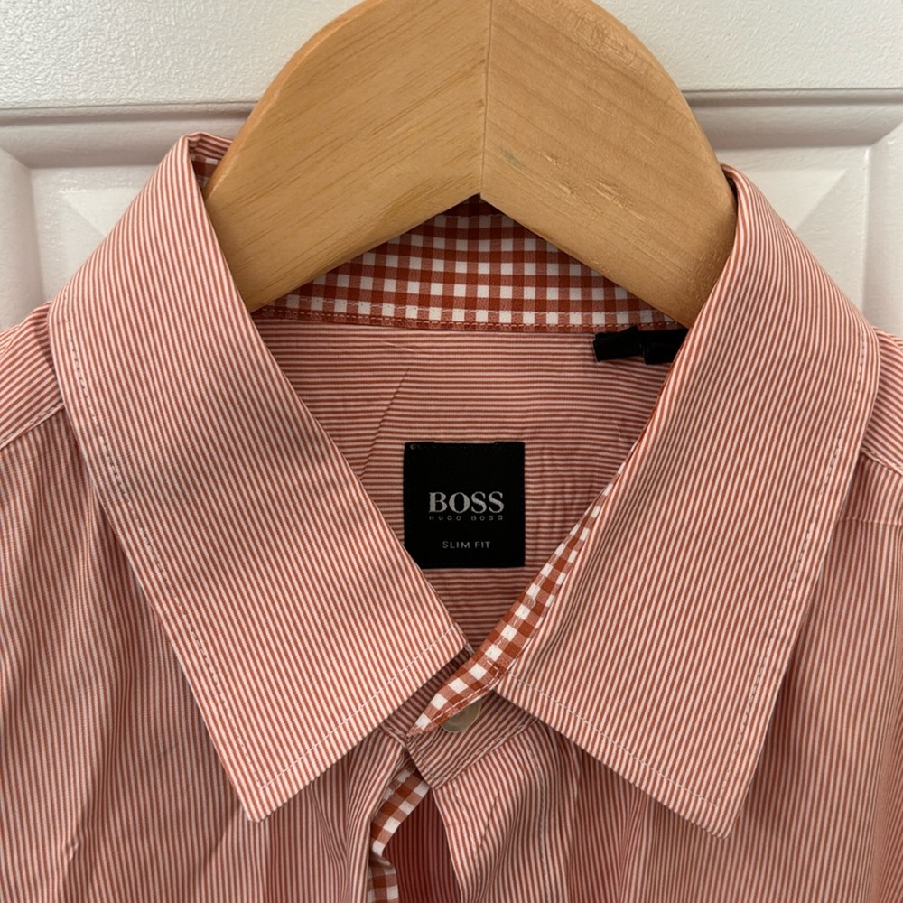 🌟HUGO BOSS Slim Fit striped shirt